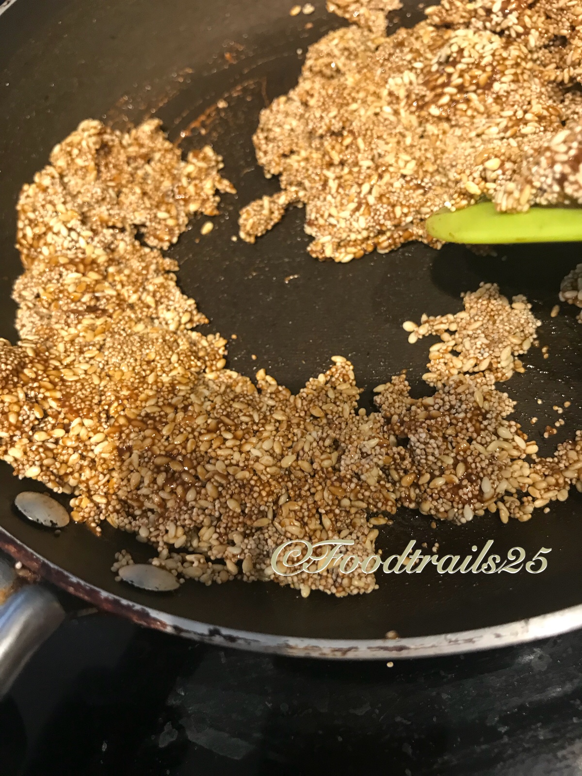 Til and Khus Khus Chikki in Coconut Sugar