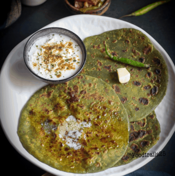 Palak Paneer Paratha