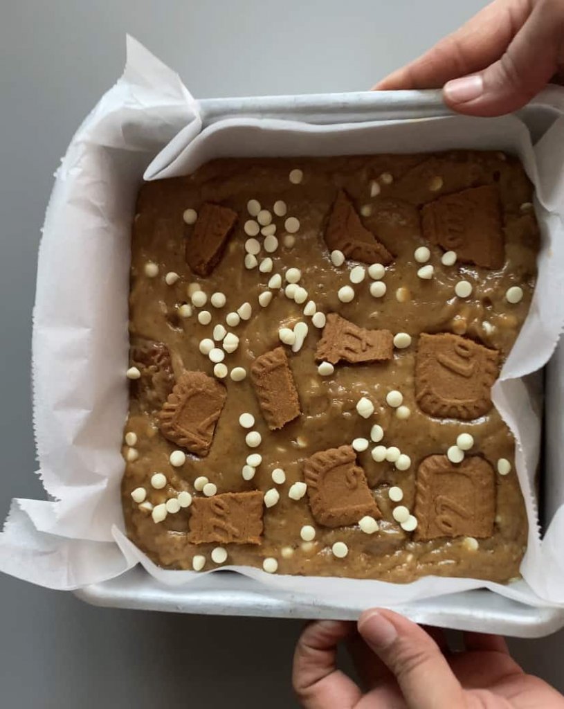 Transfer batter to baking tin