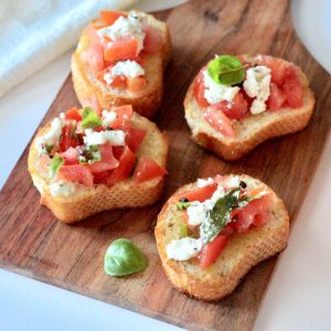 Tomato Basil Bruschetta recipe