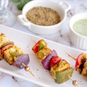Basil Pesto Paneer Tikka