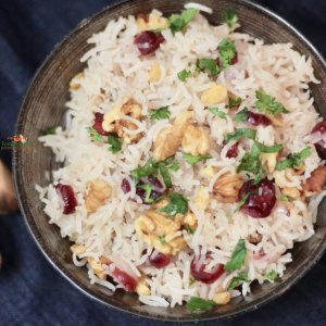 Walnut Cranberry Pulao