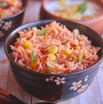 Tomato Rice with Basil