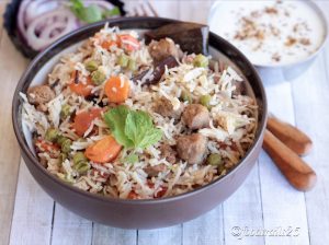 Mix Veg. Pulao(Instant Pot)