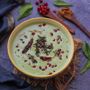 Palak Raita /Spinach Raita Recipe