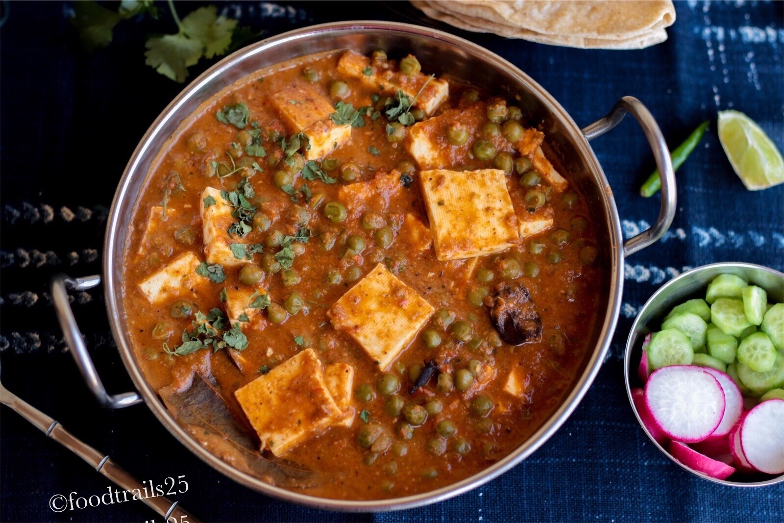 No Onion Garlic Matar Paneer Food Trails No Onion Garlic Matar Paneer Food Trails