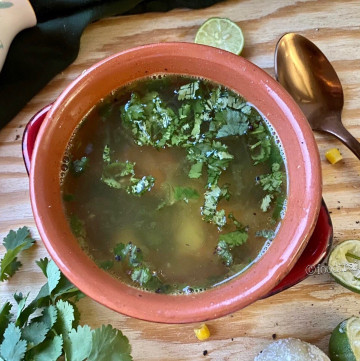 Lemon Coriander Amla Soup