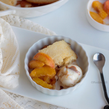 Peach and Nectarine Cobbler
