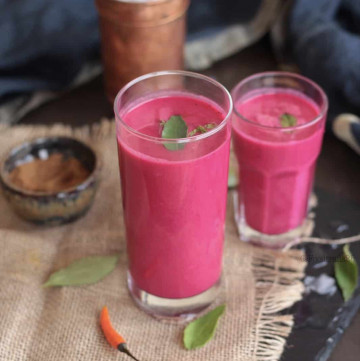 Roasted Beetroot Chass Glass