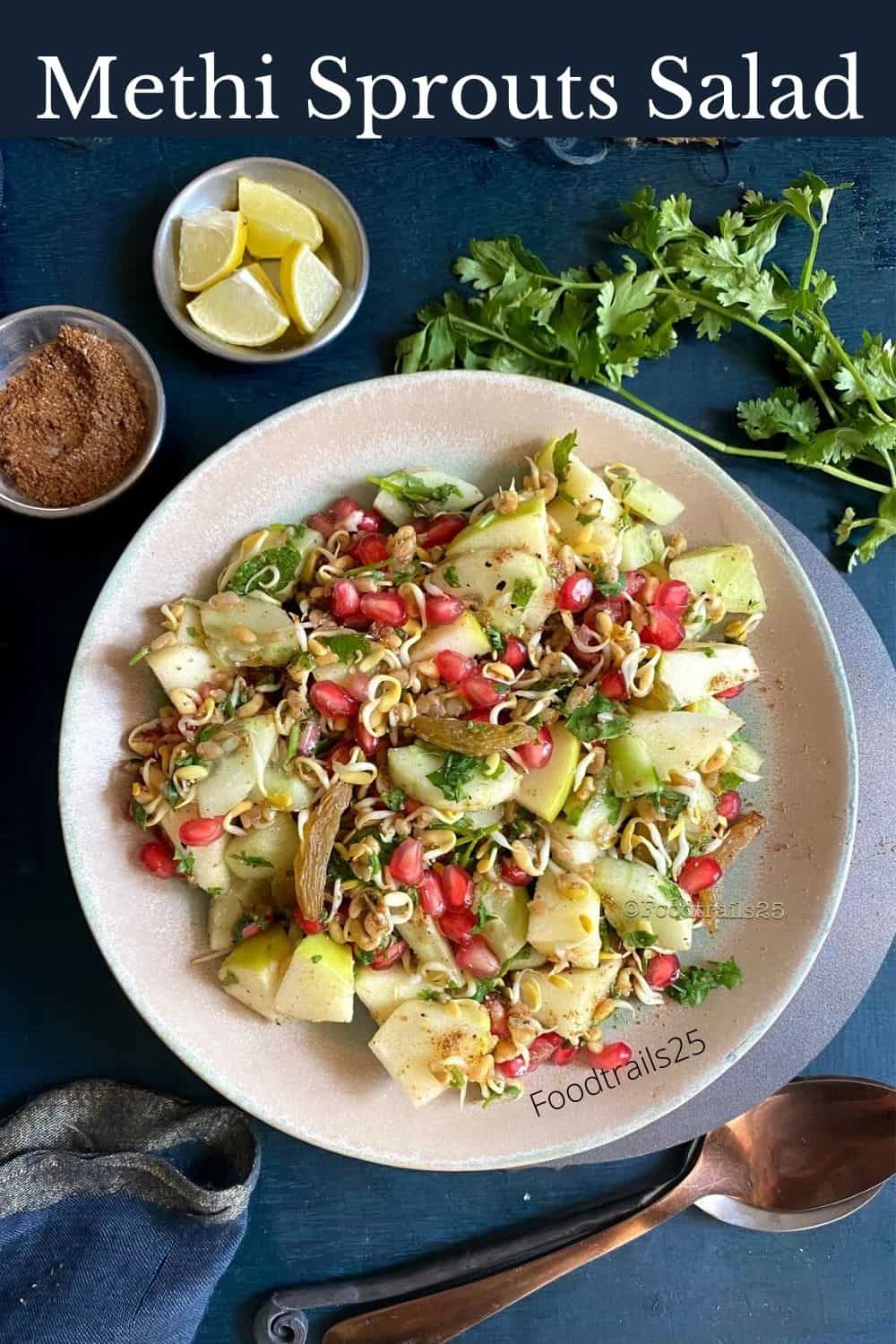 Methi Sprouts/Fenugreek Sprouts Salad