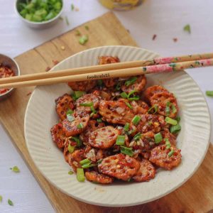 Crispy Lotus Stem in Honey Chilli Sauce