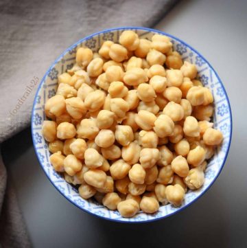 Chickpeas cooked in Instant Pot