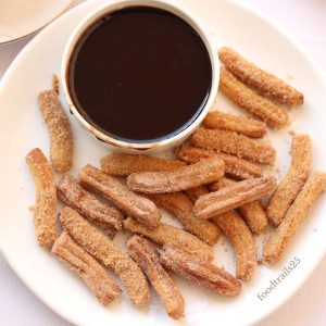 Eggless Churros made in Air Fryer