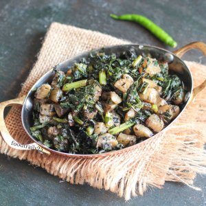 Mooli ke patte ki bhurji