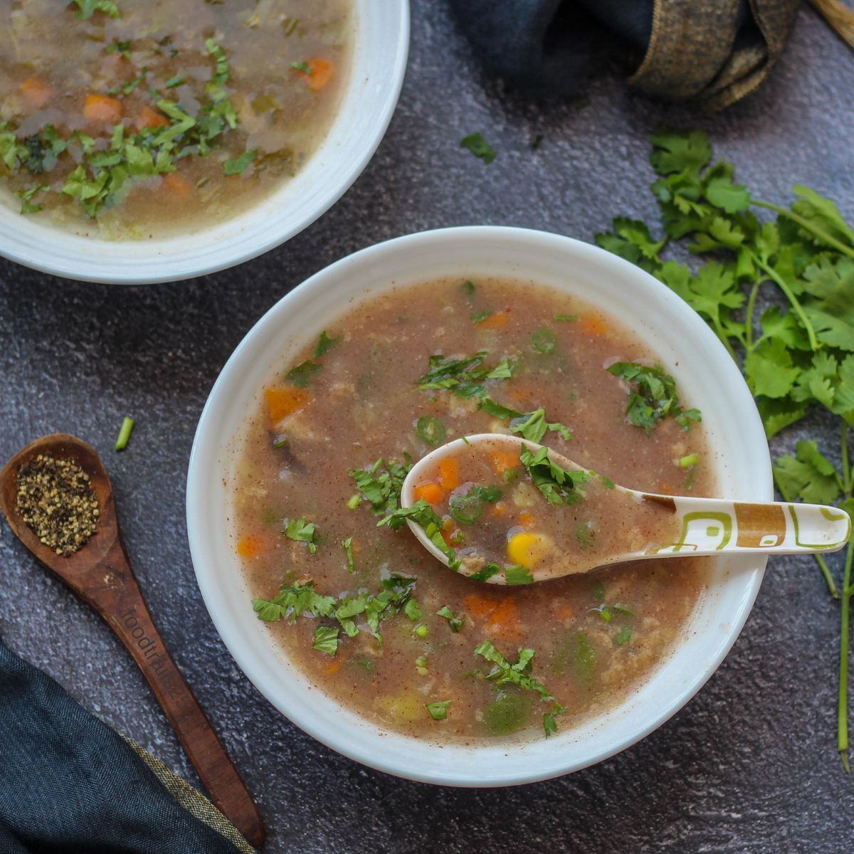 Ragi Soup/Finger Millet Vegetable Soup